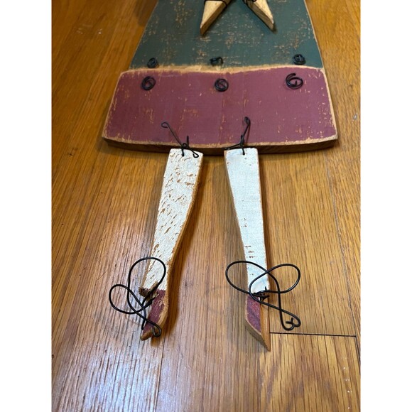 Rustic Farmhouse Decorative Wooden Angel American Primitive - Picture 5 of 12